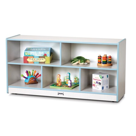 Jonti-Craft Rainbow Accents Toddler Single Mobile Storage Unit, Coastal Blue 0324JCWW131